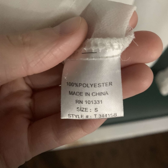 Boho Sheer White Bell Sleeve Blouse - Picture 3 of 3